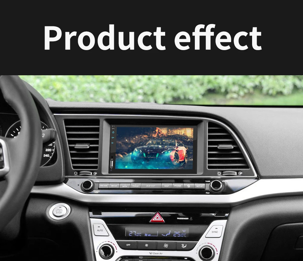 

Car Radio 7" HD Autoradio Multimedia Player 7" Touch Screen Bluetooth Screen Auto audio Car Stereo TF/USB/AUX-in Audio Camera