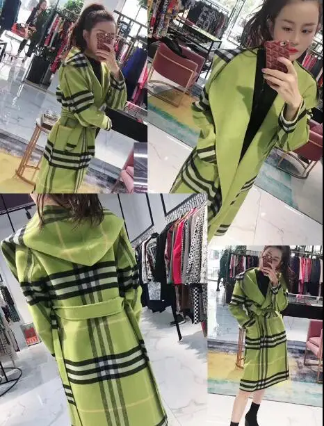 

13colour Thick double-sided two-tone cashmere wool fabric coat Party printing super hollandais sequin design college fabric A310
