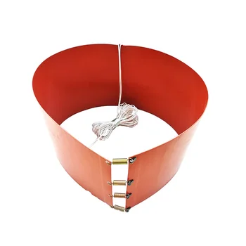 

260*1420*1.5mm 230v 1500w silicone heater for Tank 6000mm lead wire come out from 1420mm side with 4 pieces Spring & EU Plug