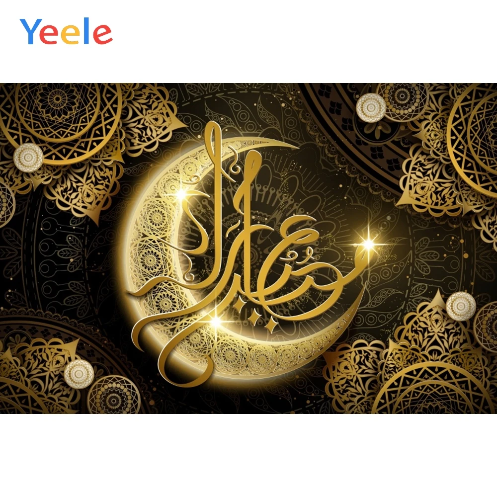 

Yeele Eid Mubarak Ramadan Party Moon Star Poster Baby Portrait Photo Backdrops Photography Backgrounds Photocall Photo Studio