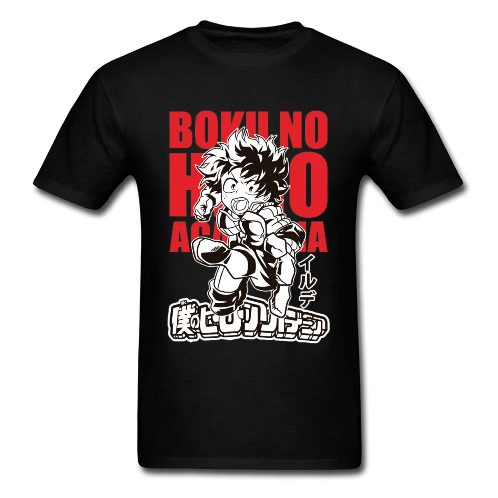 Аниме футболка My Hero Academia смешной дизайнер Boku No Deku мужские футболки один для всех