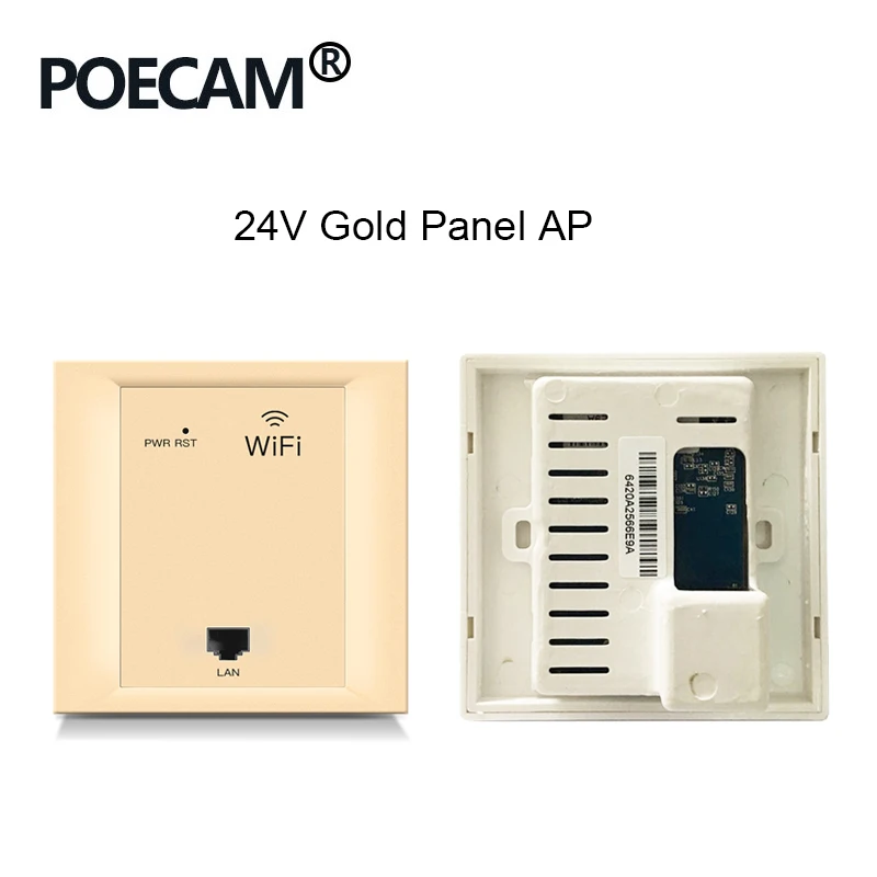 

Repeater 86 pannel AP type 2.4G 300Mbps wireless travel router wifi in wall access point poe 24V Optional Color White Gold