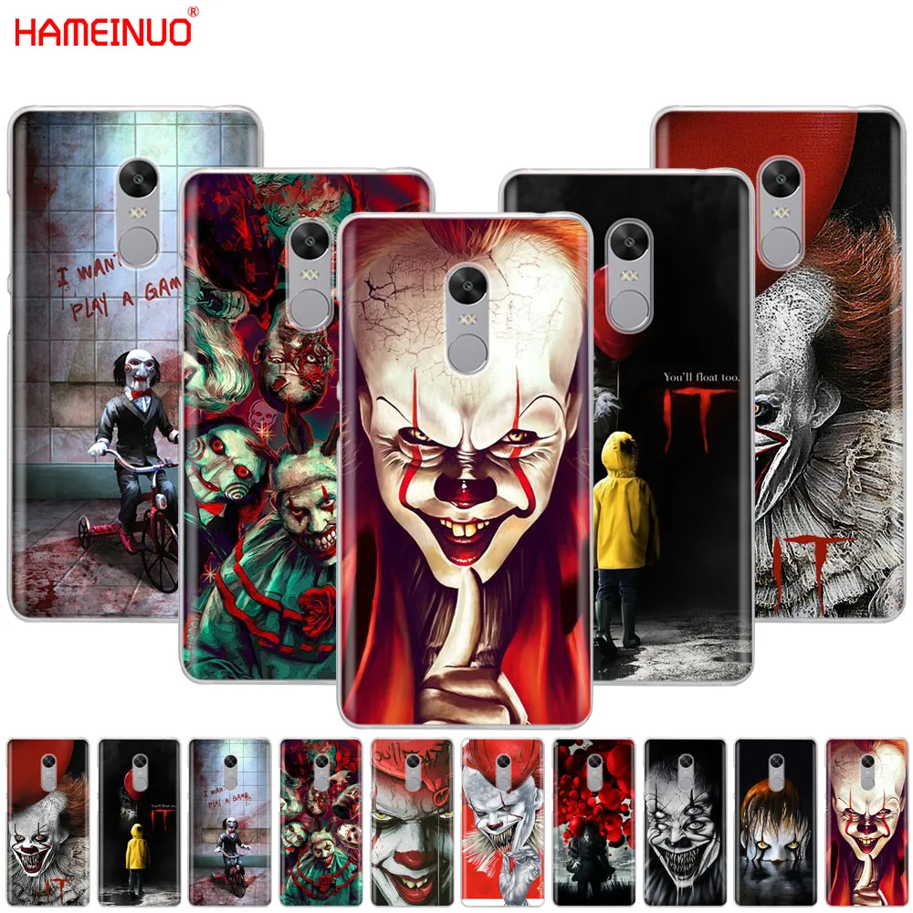 

HAMEINUO The Clown Horror IT Cover phone Case for Xiaomi redmi 5 4 1 1s 2 3 3s pro PLUS redmi note 4 4X 4A 5A