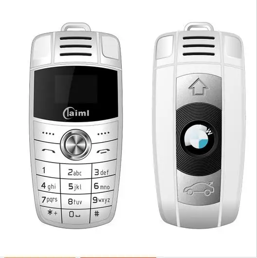 Мини X6, милый Автомобильный ключ, мобильный телефон, две sim-карты, волшебный голос, Bluetooth, набор номера, Поддержка русской клавиатуры, MP3 рекордер, детский мобильный телефон - Цвет: white