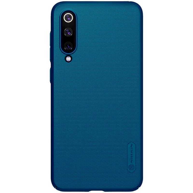 NILLKIN Shiled чехол для Xiaomi Mi 9 матовый Противоскользящий бампер чехол для Xiaomi Mi 9 se 9 матовый жесткий чехол - Цвет: Peacock Blue