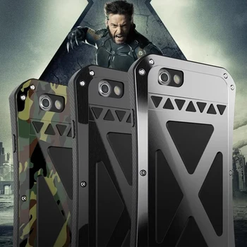 

R-JUST For iPhone 6 6s Metal Case Stand Heavy Dust Armor Bumper Cover For iPhone 6s 6 Plus Anodized Aviation Aluminum Shell