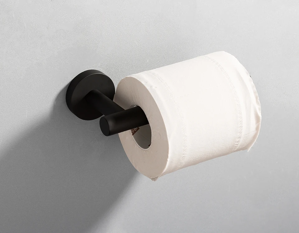 Frap High Quality Stainless Steel Toilet Paper Holder Toilet Roll Holder WC Black Paper Holder Bathroom Accessories Y14003