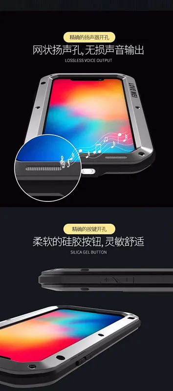 1 шт. чехол для iPhone Xs максимально сверхпрочный защиты Броня металлический Алюминий противоударный пылезащитный чехол для iPhone X XR Xs Max