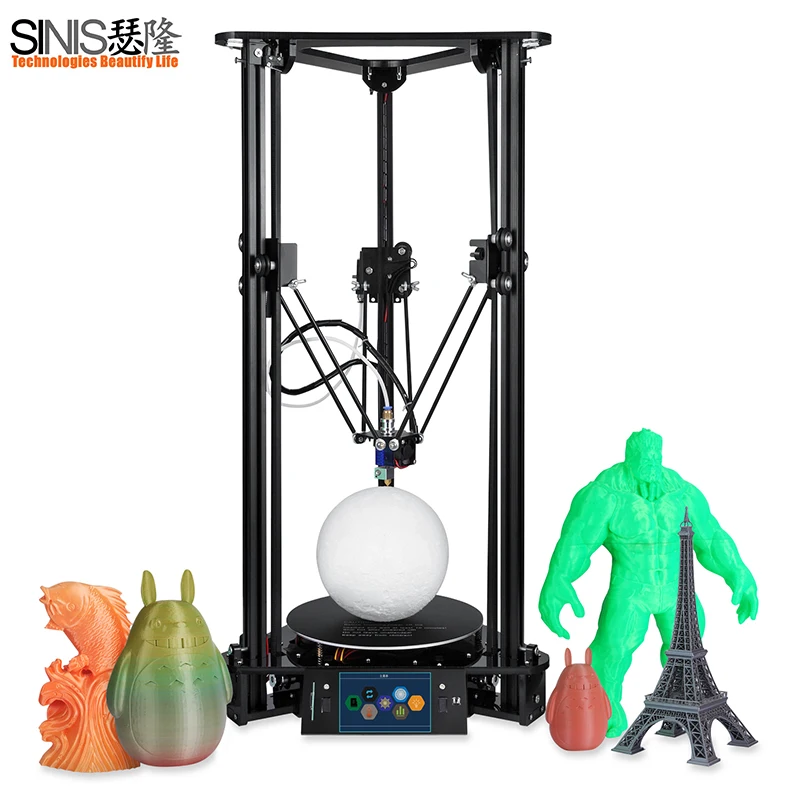 

High Precision MINI DIY Desktop 3D Printer Kit Desk User Guide 3D Printing Kossel Delta 3d Printer SD Card & Filament For Free