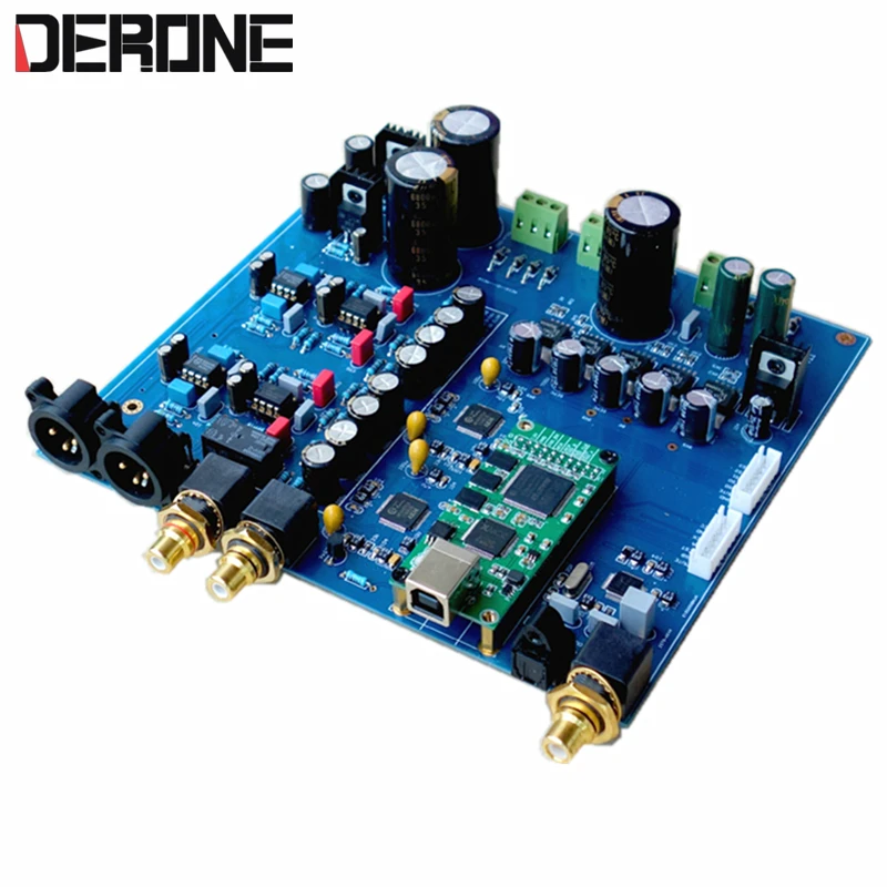 

ak4497*2 +ak4118 dac board DSD 256 PCM 384kHZ Support coaxial optical USB input RCA output decored board for diy free shipping