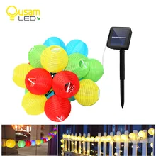 Солнечные сказочные огни для украшения сада, солнечные лампы, водонепроницаемые 20/30LED 4,8 м/6 м, рождественские праздничные фонари, гирлянды