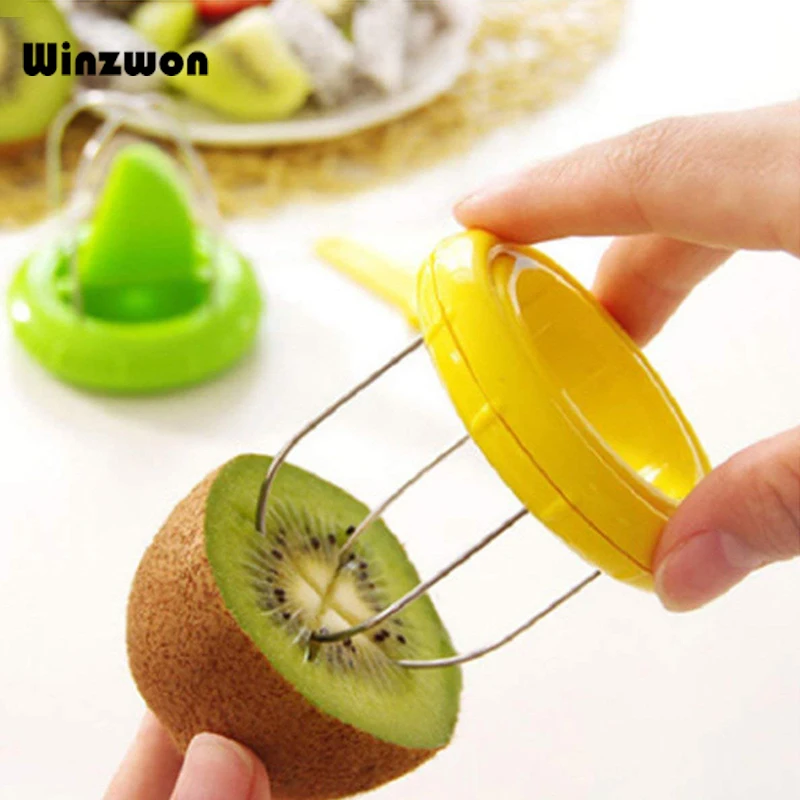 

1Pcs Mini Fruit Kiwi Cutter Peeler Slicer With Cut Knife Digging Corer Remover Pitaya Slicer Kitchen Fruit Vegetable Tool