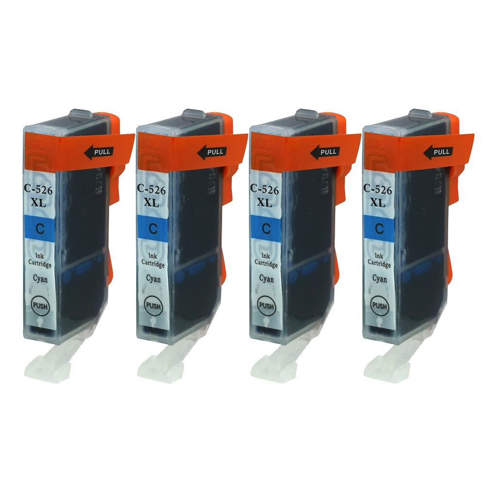 4PK CLI-526 Cyan Ink Cartrdige для Canon IX6500 IX6550 MX715 MX882 MX885 MX895 IP4800 IP4850 IP4900 IP4950 IP6500 IP6550 MG5100 |