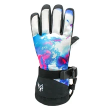 SMN Пара лыжные перчатки зимние теплые водонепроницаемые крутые перчатки для сноуборда мужские и женские перчатки для снега пять пальцев