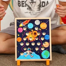 Детская развивающая игрушка лабиринт игрушечный бисер 3-6 лет родитель-ребенок мальчики и девочки развивают Интеллектуальный баланс лабиринт игрушки