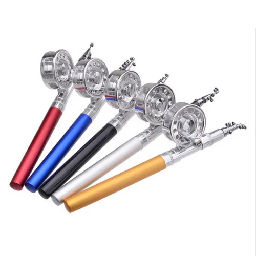 EMMROD The Mini Portable Pen Rod Fishing Gear Set Ice Fishing Boat Fishing Rod 1 M C