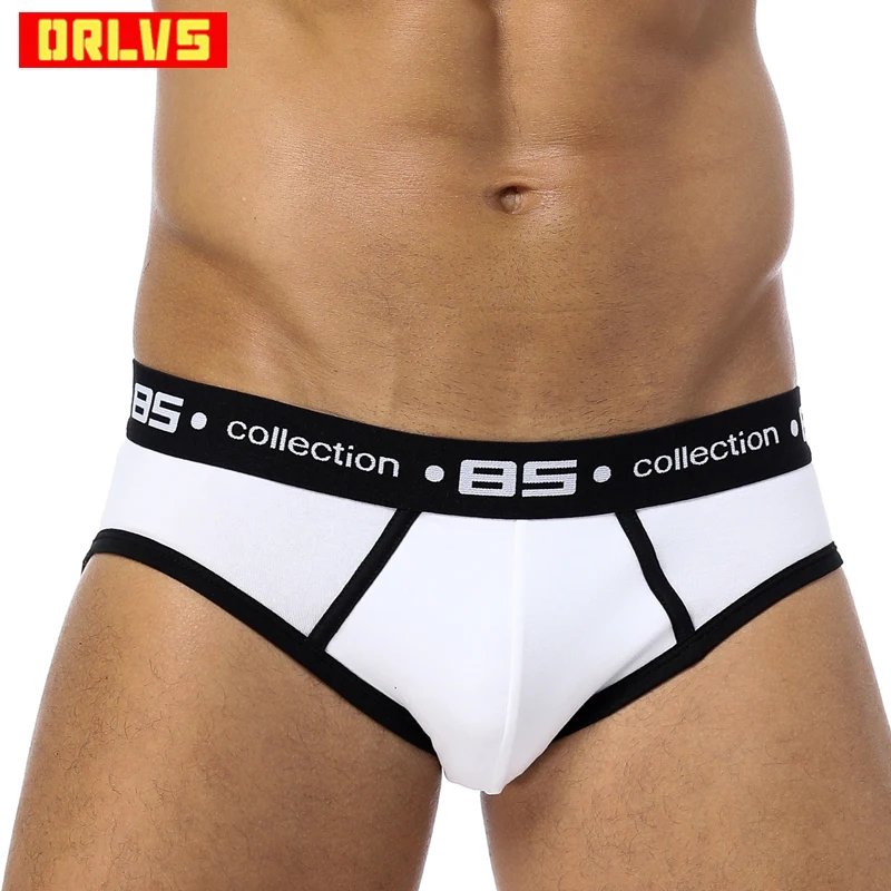 

Brand Men Underwear Sexy Men Briefs Breathable Mens Slip Cueca Male Panties Underpants Briefs 7 colors B106