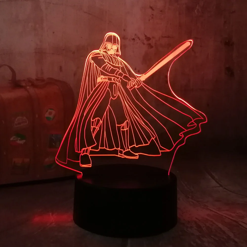 3D RGB LED Night Light Cool Star Wars Darth Vader 7 Color Chang Sleep Table Lamp Novelty Home Decor Christmas Kid Boys Gift Lava 3D RGB LED Night Light Cool Star Wars Darth Vader 7 Color Chang Sleep Table Lamp Novelty Home Decor Christmas Kid Boys Gift Lava