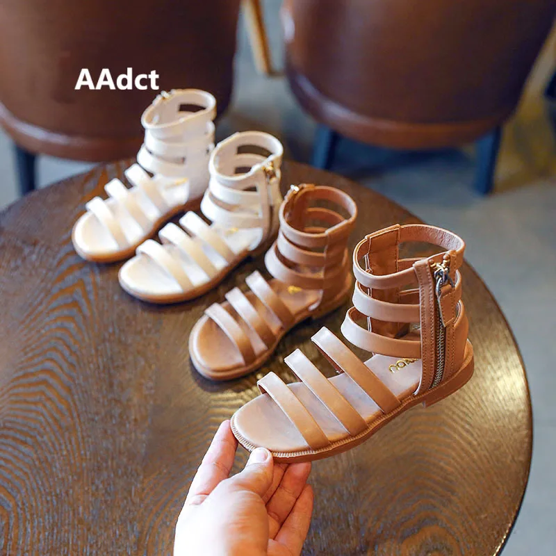 AAdct 2018 summer girls sandals Rome Princess kids Gladiator sandals for girls Brand High-quality children shoes open-toe Hollow
