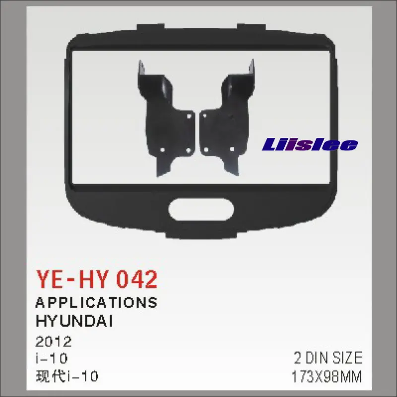 

Liislee Car Radio Frame Audio ABS Fascia Frame For Hyundai i10 2007~2014 2 DIN CD DVD Panel Dash Board Kit Refitting DVD GPS NAV