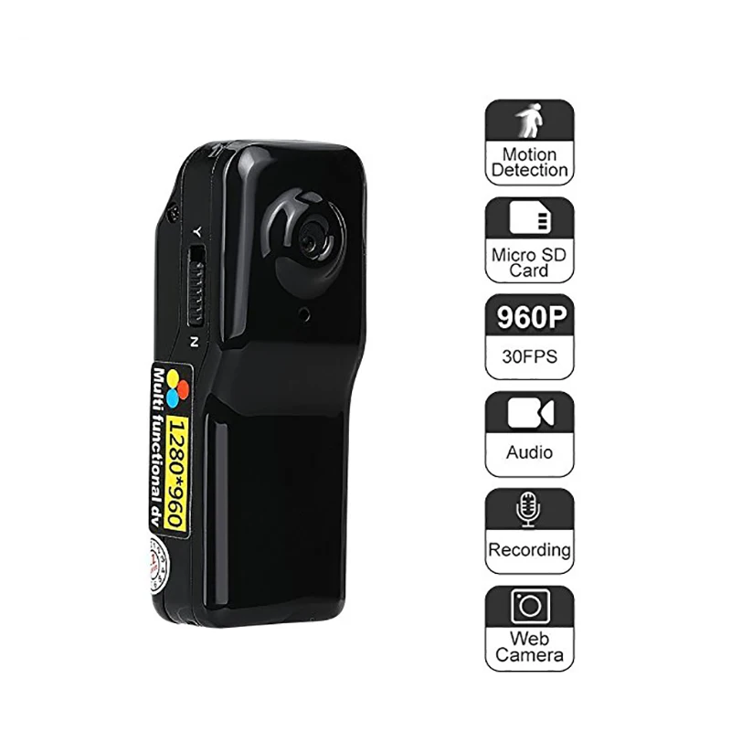 2018 Новый 720 P HD MD80 Mini DV DVR Спорт Камера для велосипеда/мотоцикл аудио видео