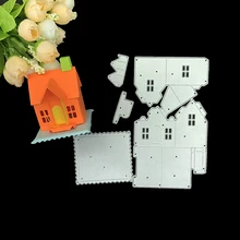 

85*205mm Three-Dimensional House Cutting Dies For DIY Scrapbooking Photo Album Paper Decorative Craft Embossing Templates Dies