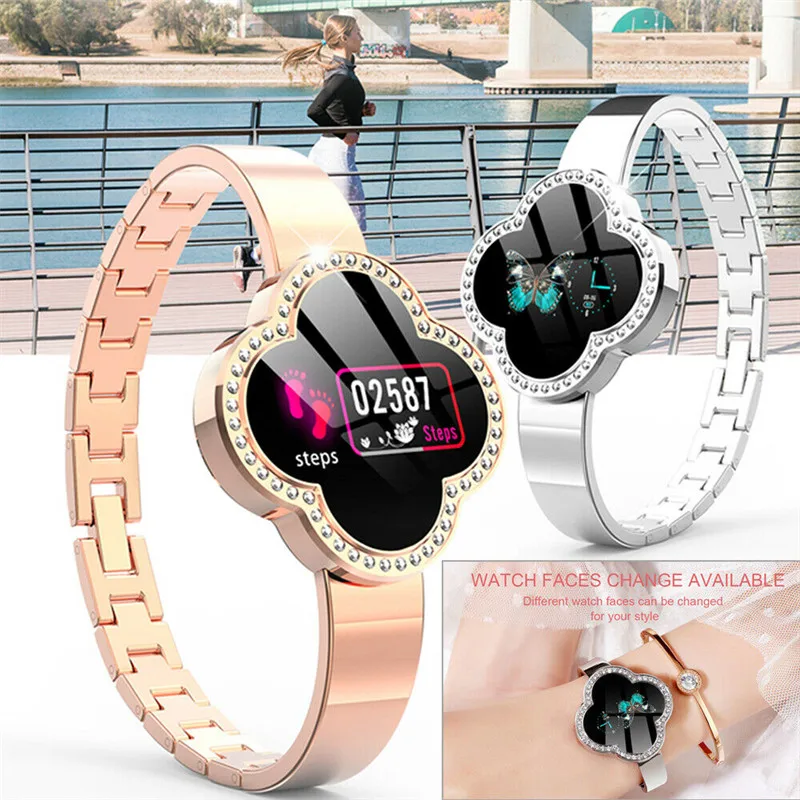 

2019 S6 Female Women's Smart Watches Fitness Tracker With Health Sleep Tracking Reminde Android IOS