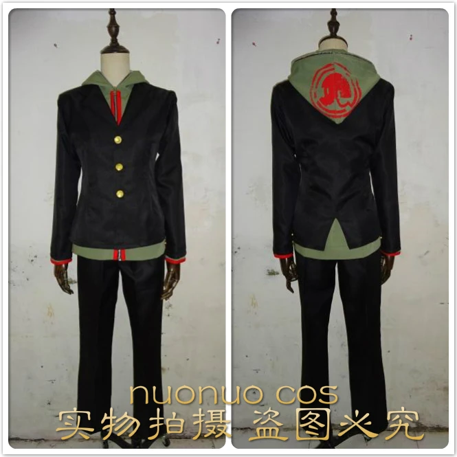 

Super Danganronpa 2 Dangan Ronpa Makoto Naegi Cosplay Costume top+pant+coat Custom Made