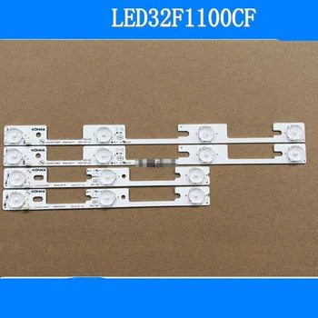 

New 4 Pieces/lot LED strips for TV LED32F1160CF LED32F1100CF 35019911 35019908 35018475 35018477 4 LEDs*3V=330mm 3 LEDs*3V 238mm