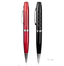 Digital voice recorder pen with audio player function 8GB flash memory USB connector black or red color