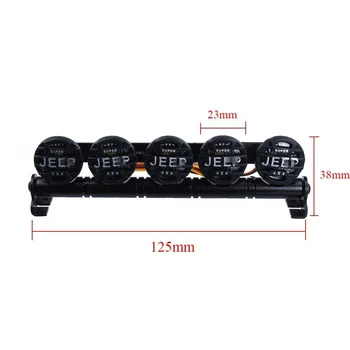 

LED Searchlight Rooflight Spotlight For 1/10 RC Crawler Car TRX4 D90 D110 Axial Scx10 90046 RC4WD CC01 Bronco