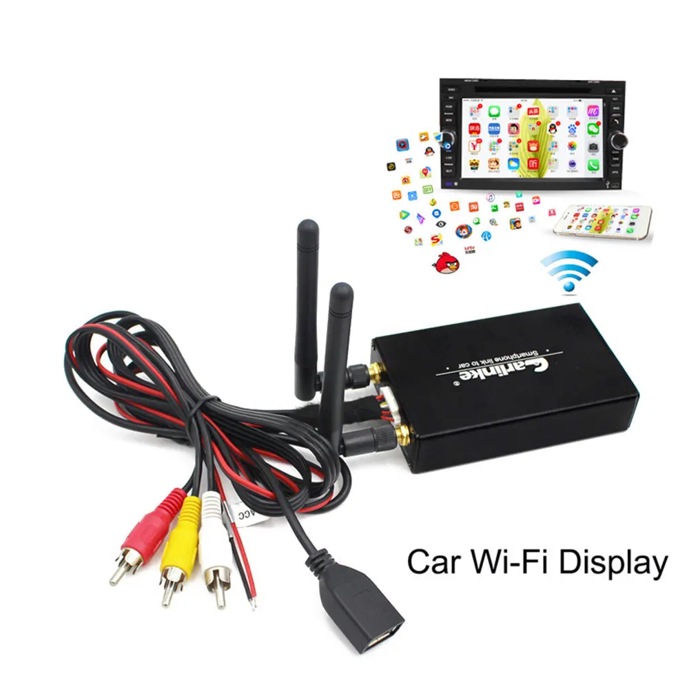

Digital Car Tv Tuner 5.8G / 2.4G Car WiFi Wireless Display Mirroring Link for Car Home Video Audio Miracast 1080P Car Tv Carplay