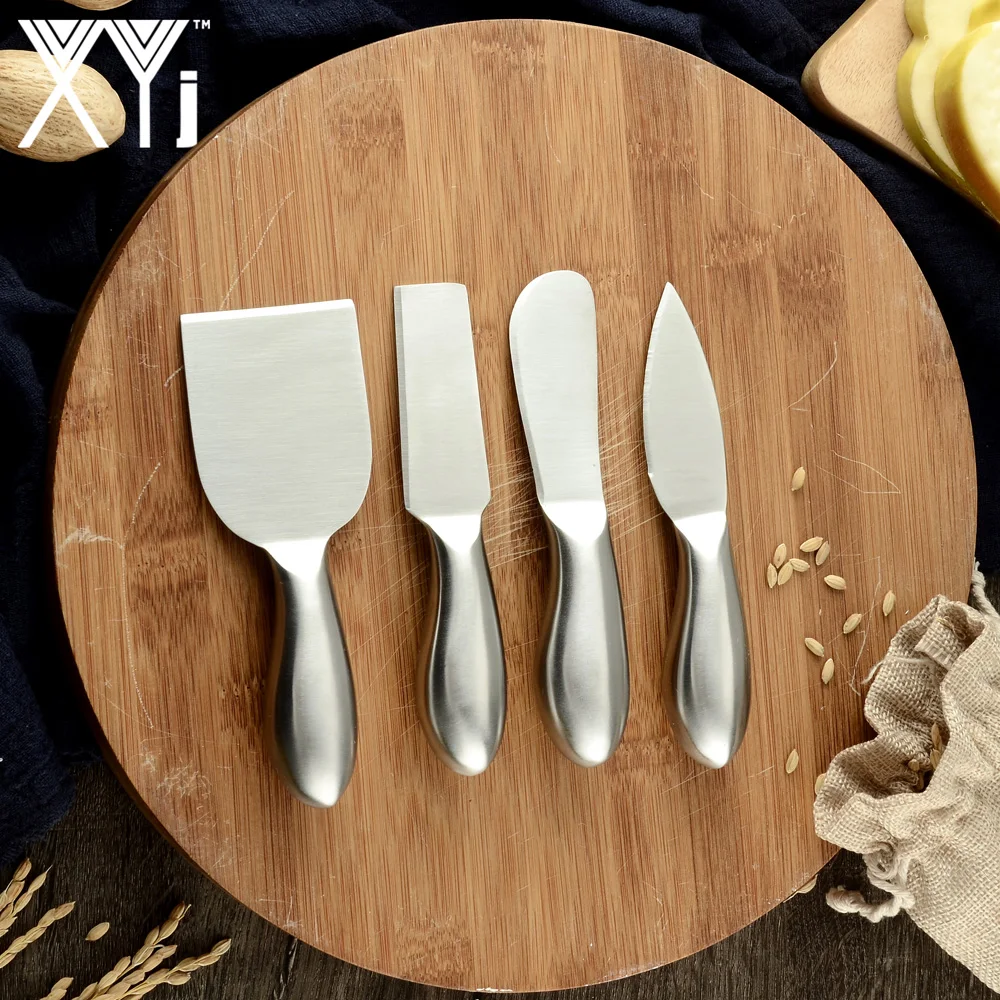 

XYj Brand Cheese Knife Set Durable Non-Stick Stainless Steel Golden & Silver Cheese Knife Set Stainless Steel Handle Available