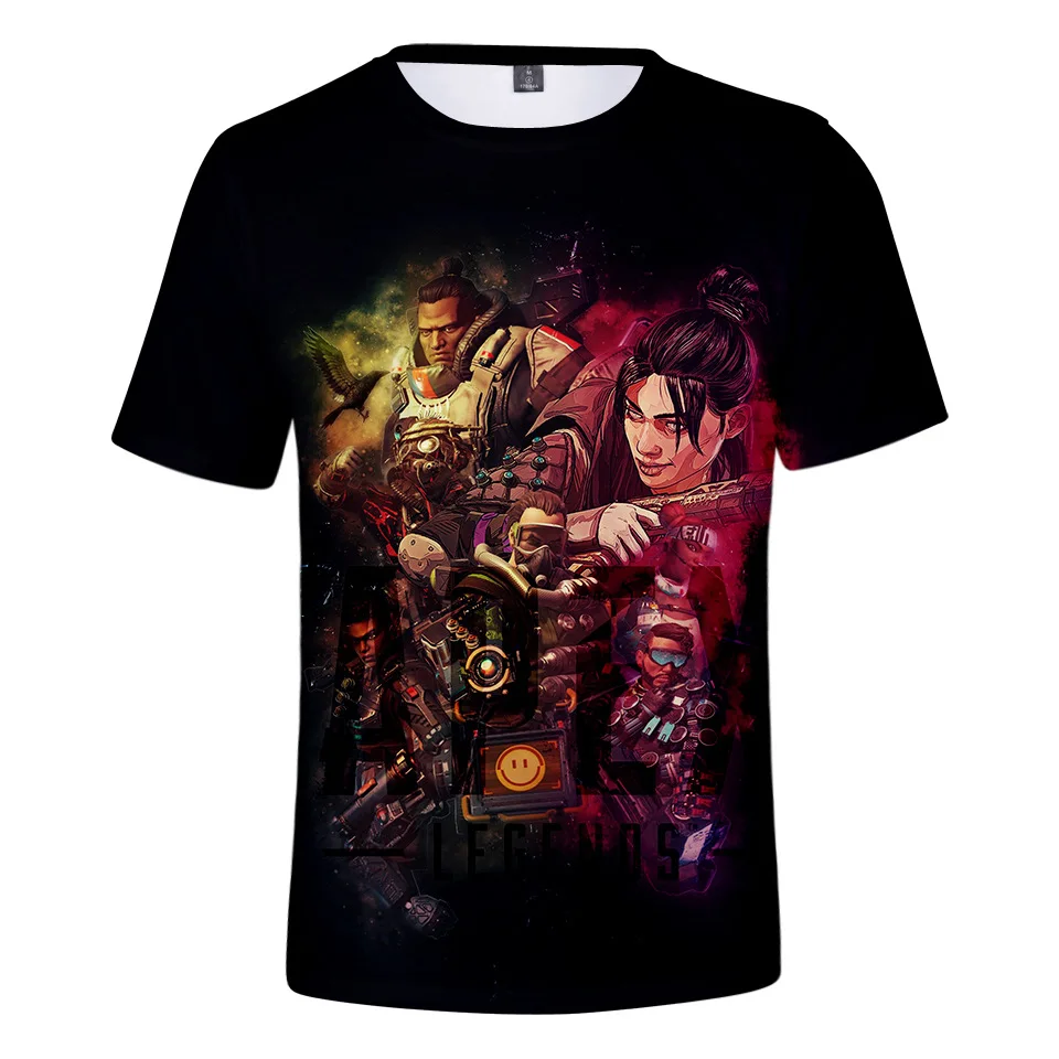 

2019 New Boys T-shirt Apex Legends Hot Game Round neck Kids Summer Casual 3D Print T-shirt Sweatshirts Apex Legends 3D T-shirt