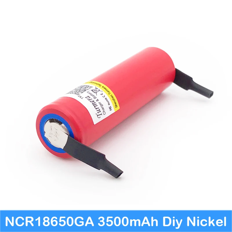 

Origina 3.7V 3500mAh NCR18650GA with thick welded strips 30Amps Unloading Rechargeable Battery for 12v electric screwdriver set