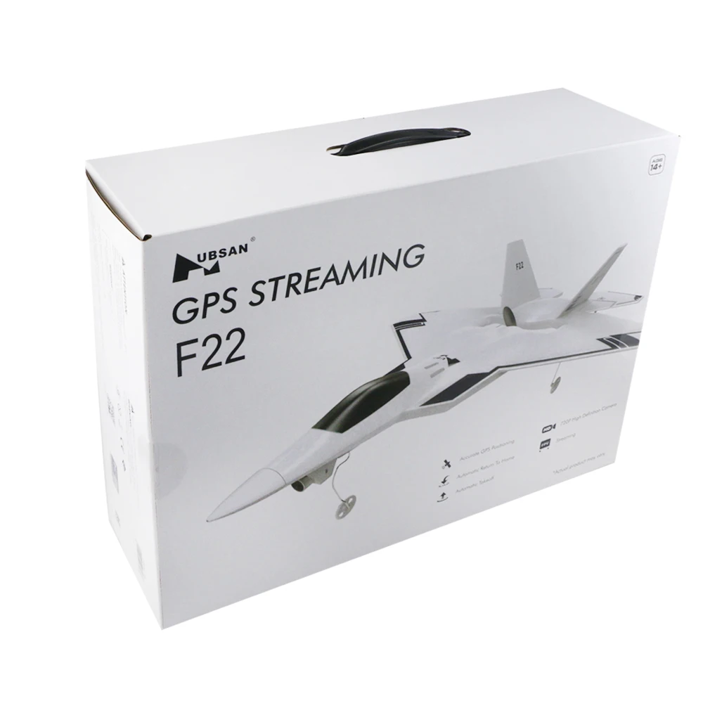 HUBSAN F22 310 мм размах крыльев EPO FPV RC самолет 720P камера и передатчик HT015B Дрон с gps Дрон матовый 2,4 ГГц 4CH RTF Дрон