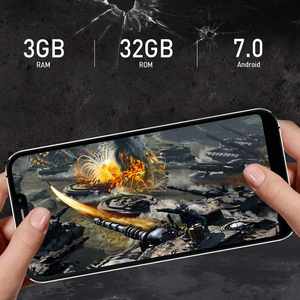4G LTE TEENO VMobile 5S мобильный телефон Android 3 ГБ + 32 5 85 &quot19: 9 HD экран 12 МП камера смартфон
