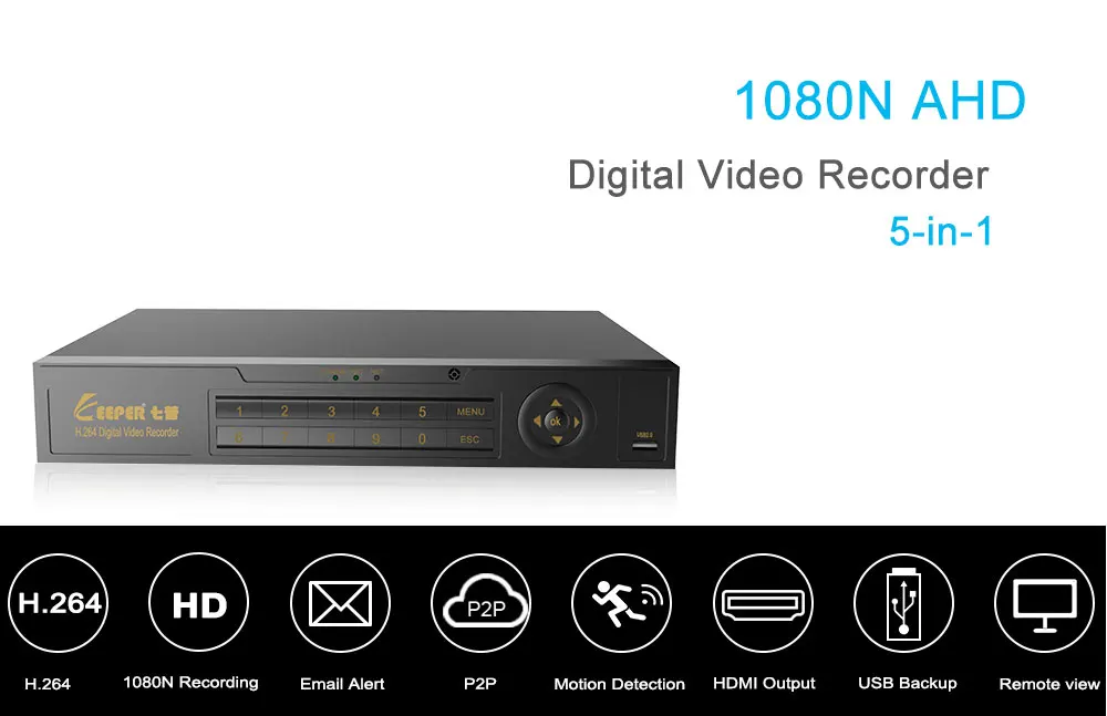 Хранитель 16 каналов DVR 1080N AHD видео наблюдения Full HD 5 в 1 Гибридный 960*1080 регистратор поддержка TVI CVI AHD CVBS IP камера 4