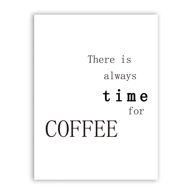 Кофейные искусственные принты кухонный домашний декор Постер Love Coffee Картина на