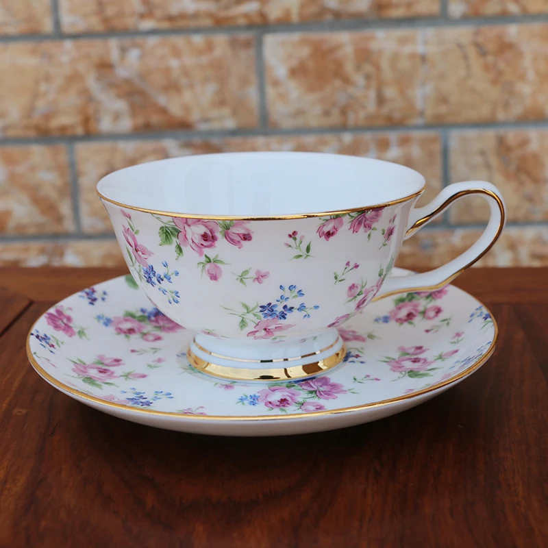 Наборы кофейных чашек Blue flower bone china креативный Британский Высококачественный