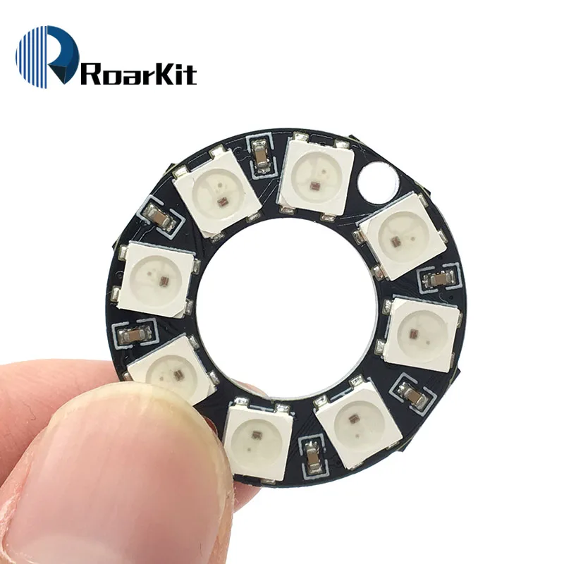 

RGB LED Ring 8 Bits LEDs WS2812 5050 RGB LED Ring Lamp Light with Integrated Drivers for arduino Diy Kit