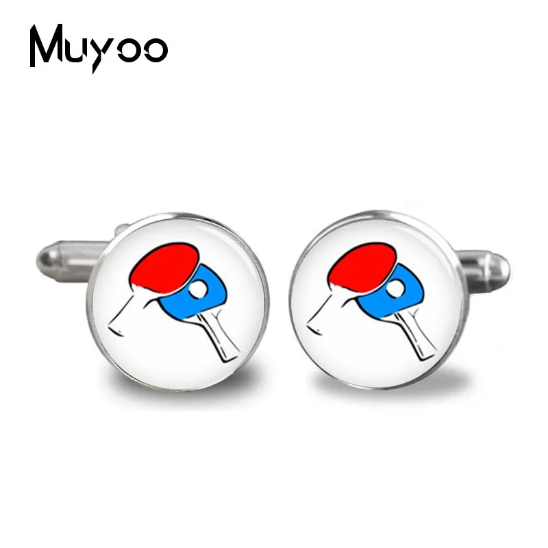 

2017 New Personality Cufflinks Wedding Cufflink Groom Cuff Pingpong Table Tennis Cuff Gifts For Sports Lovers C-0012