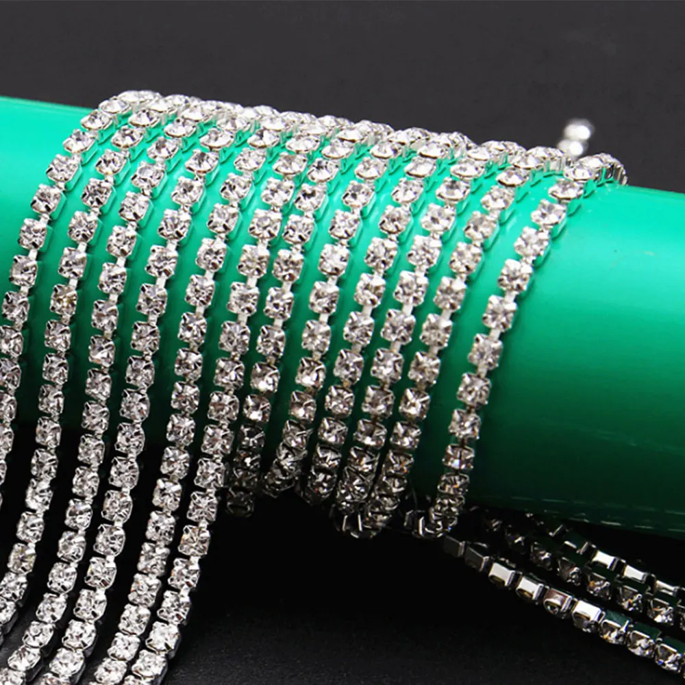 

100CM Claw Chain Diamond Glass Mesh Wrap Ribbon Roll Cake Rhinestone Wedding Favor Decor Party Supplies DIY Decorations