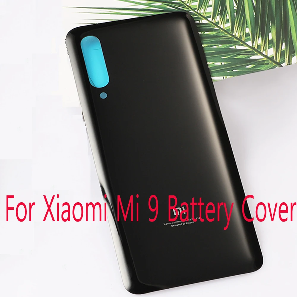 Для Xiaomi mi 9 Стеклянная Крышка батарейного отсека Крышка корпуса Замена запасных частей 3M клей для Xiao mi 9 mi 9 задняя крышка