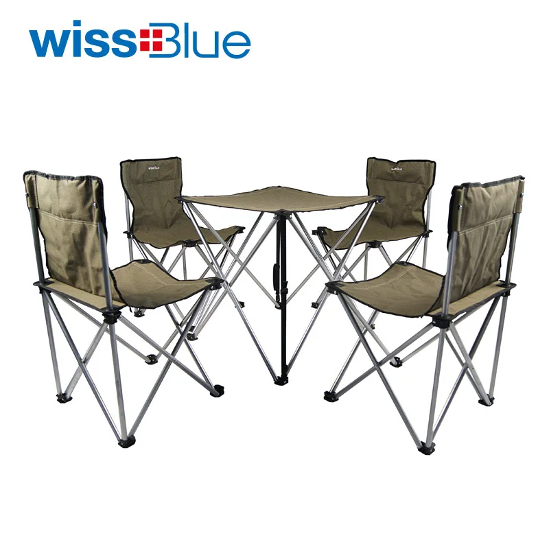 Wissblue blue portable outdoor tables and chairs set supplies outdoor