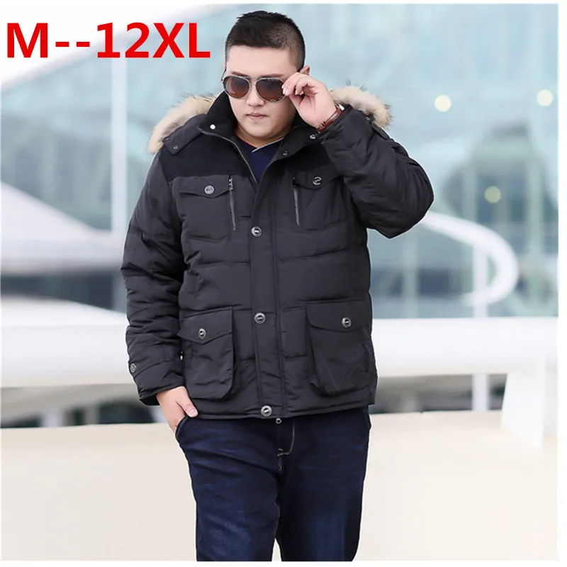 12XL 10XL 9XL 8XL 6xl брендовая одежда Куртки толстые теплые мужчин пуховая куртка с