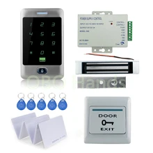 8000 users standalone DIY Waterproof Rfid Door Access Control Kit Set With 180KG Electric Magnetic Lock+12V power supply+keys