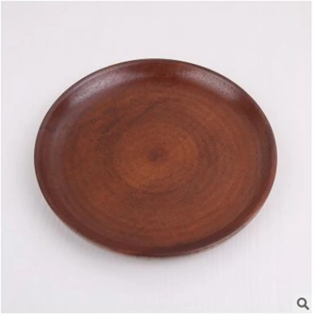 Горячий японский стиль твердая посуда деревянная посуда миска для десерта фруктовая десертная тарелка круглая форма для настоящего груза Прямая поставка-коричневый