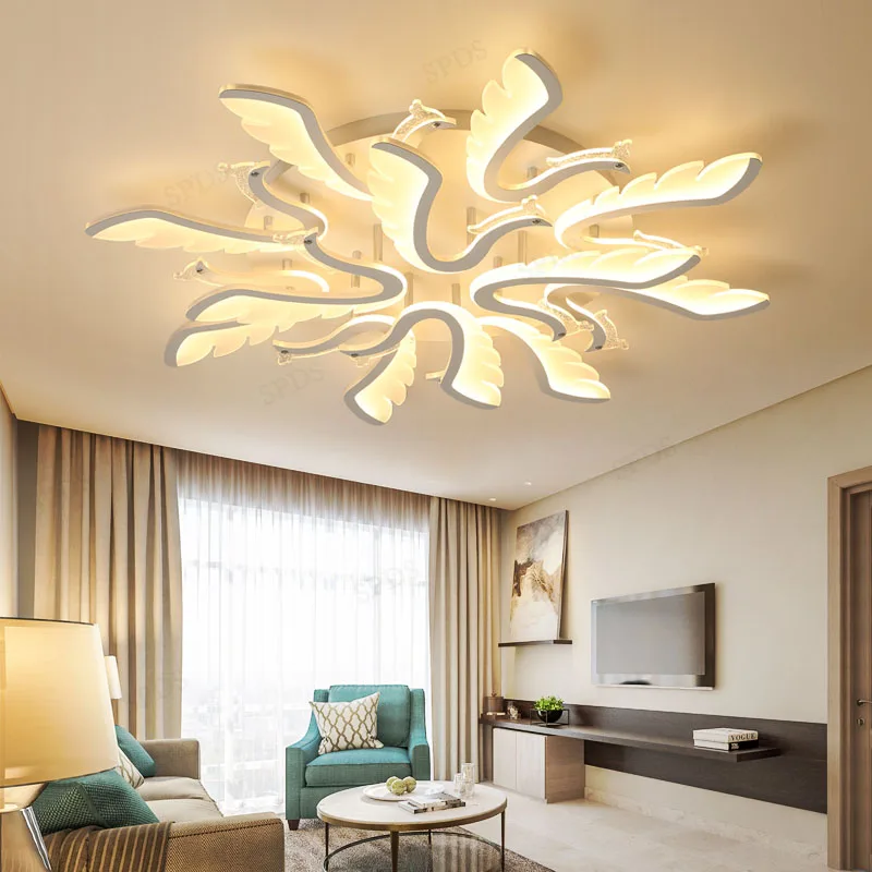 

Modern Iron Acrylic Phoenix Bird Series led ceiling light indoor lighting lamparas de techo Surface mounted ceiling lamp