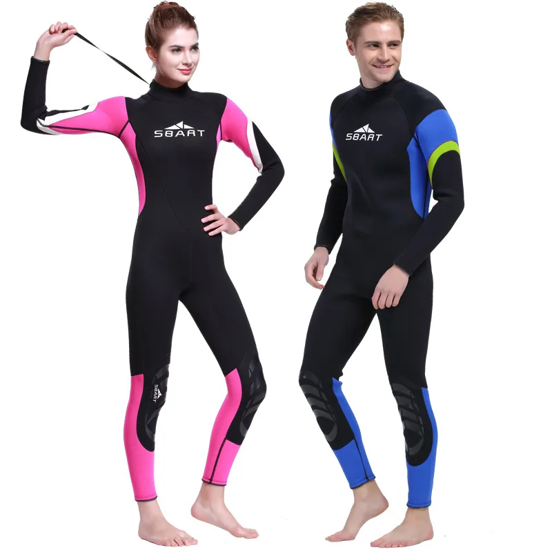 

SBART 3MM Neoprene diving Wet suit Women Surfing Wetsuits 3MM Men WetSuits Surfing Spearfishing Wetsuit Diving Suit